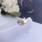 Aura BEE LOVE PINK GOLD DIAMOND EARRINGS