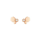 Aura BEE LOVE PINK GOLD DIAMOND EARRINGS