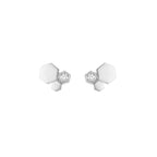 Aura BEE LOVE SILVER DIAMOND EARRINGS