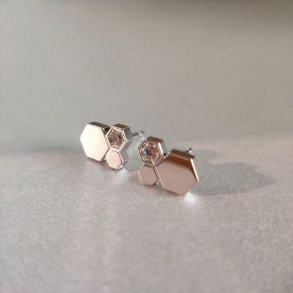 [⭐Aura ]BEE LOVE SILVER DIAMOND EARRINGS