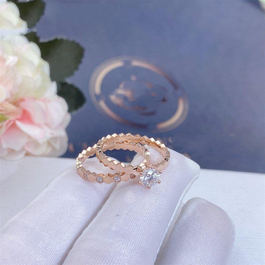 [⭐Aura ]BEE LOVE RING PINK GOLD DIAMOND