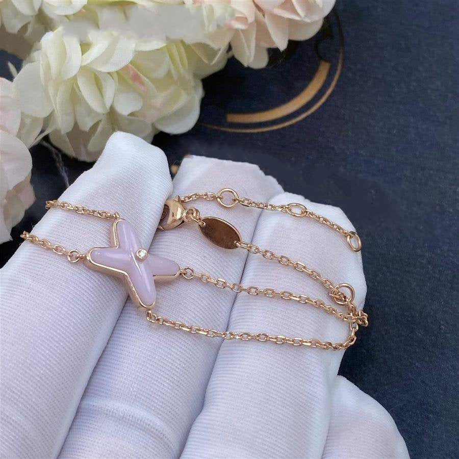 [⭐Aura ]JEUX BRACELET PINK MOP PINK GOLD 1 DIAMOND