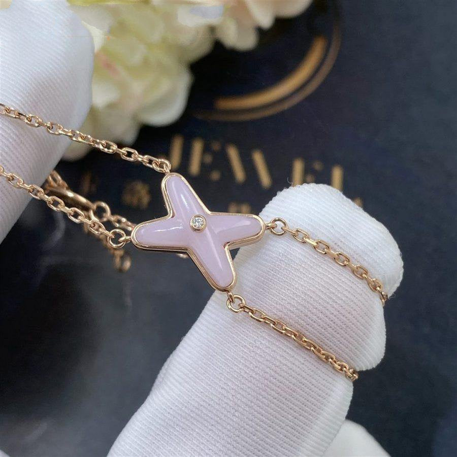 Aura JEUX BRACELET PINK MOP PINK GOLD 1 DIAMOND