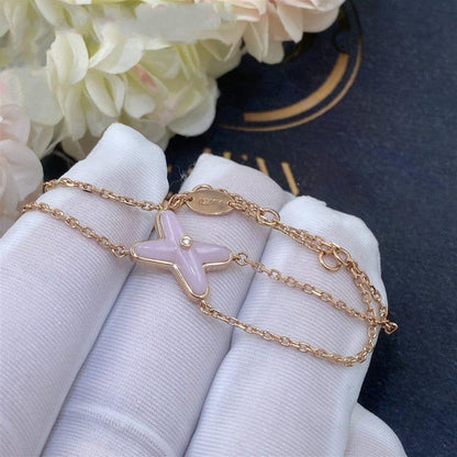 [⭐Aura ]JEUX BRACELET PINK MOP PINK GOLD 1 DIAMOND