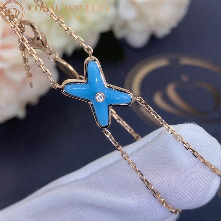 [⭐Aura ]JEUX BRACELET TURQUOISE PINK GOLD 1 DIAMOND