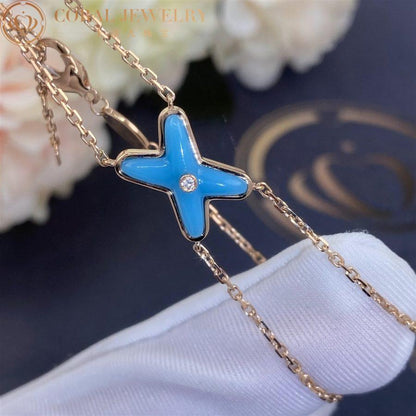 [⭐Aura ]JEUX BRACELET TURQUOISE PINK GOLD 1 DIAMOND