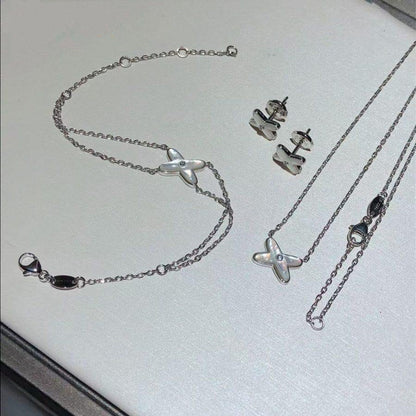 Aura JEUX ARMBAND WEISSES PERLMUTT SILBER 1 DIAMANT