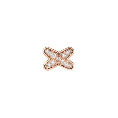 [⭐Aura ]JEUX DE PINK GOLD DIAMOND EARRINGS