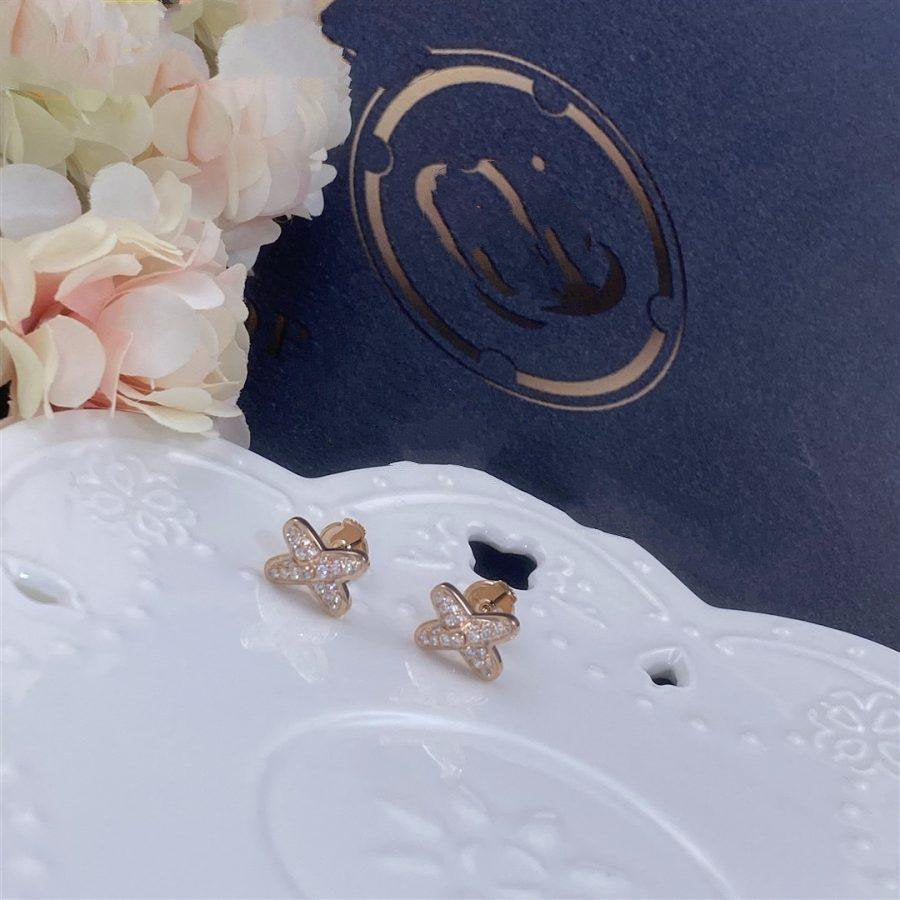 Aura PINK GOLD DIAMOND EARRINGS