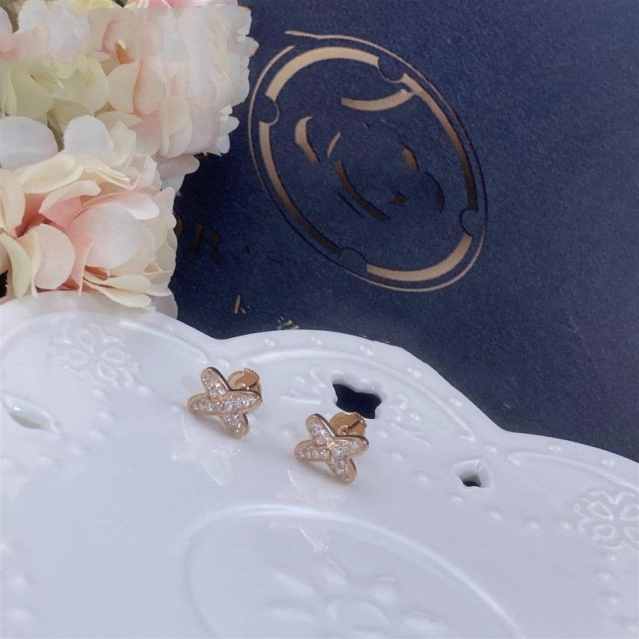 Aura PINK GOLD DIAMOND EARRINGS