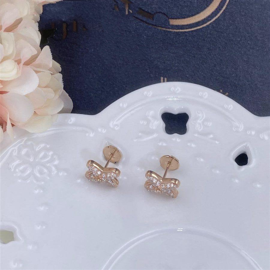 Aura PINK GOLD DIAMOND EARRINGS