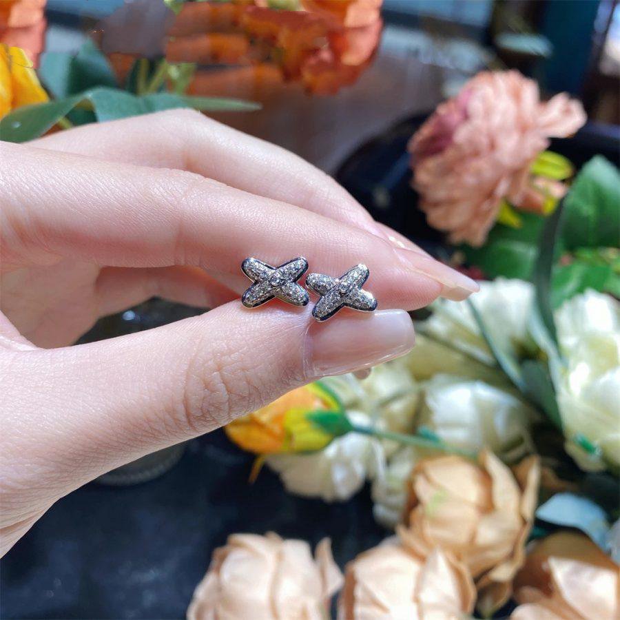 Aura JEUX DE SILVER DIAMOND EARRINGS