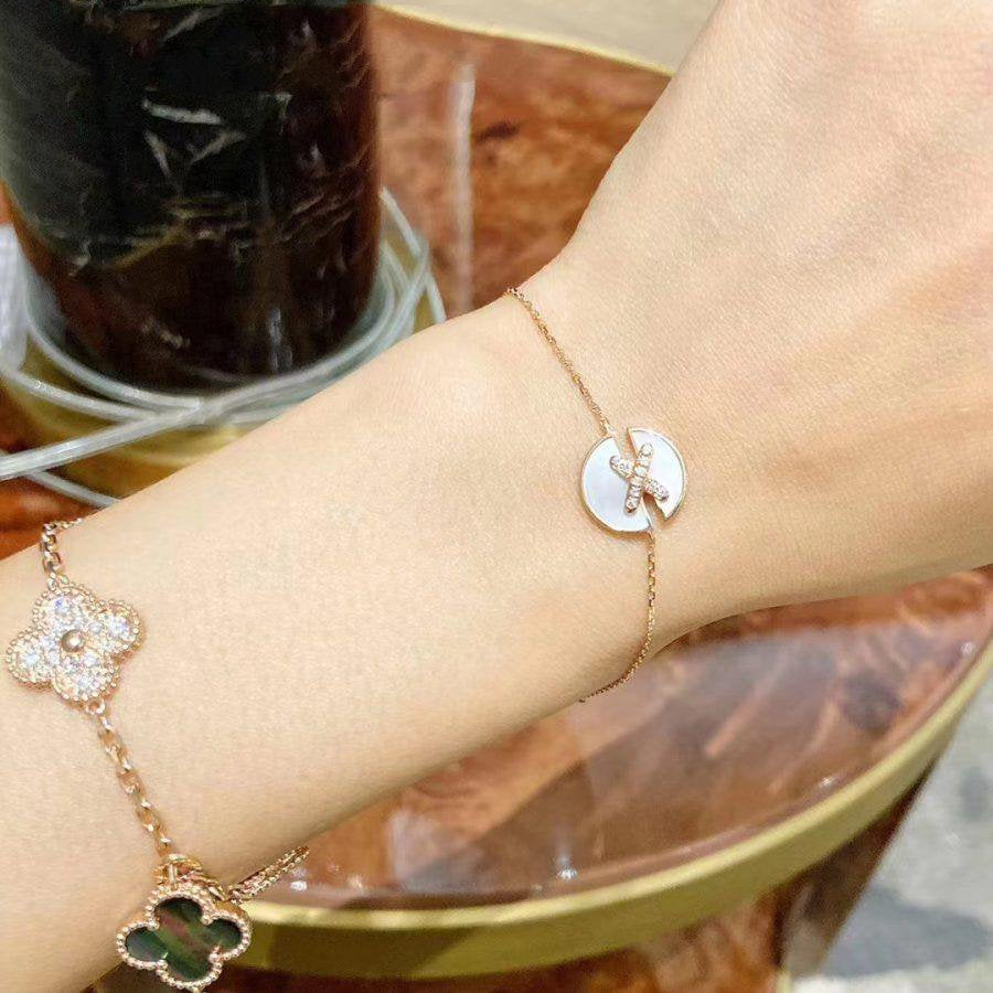 Aura ARMBAND MOP ROSÉGOLD DIAMANTEN