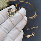 Aura ARMBAND ONYX ROSÉGOLD DIAMANTEN