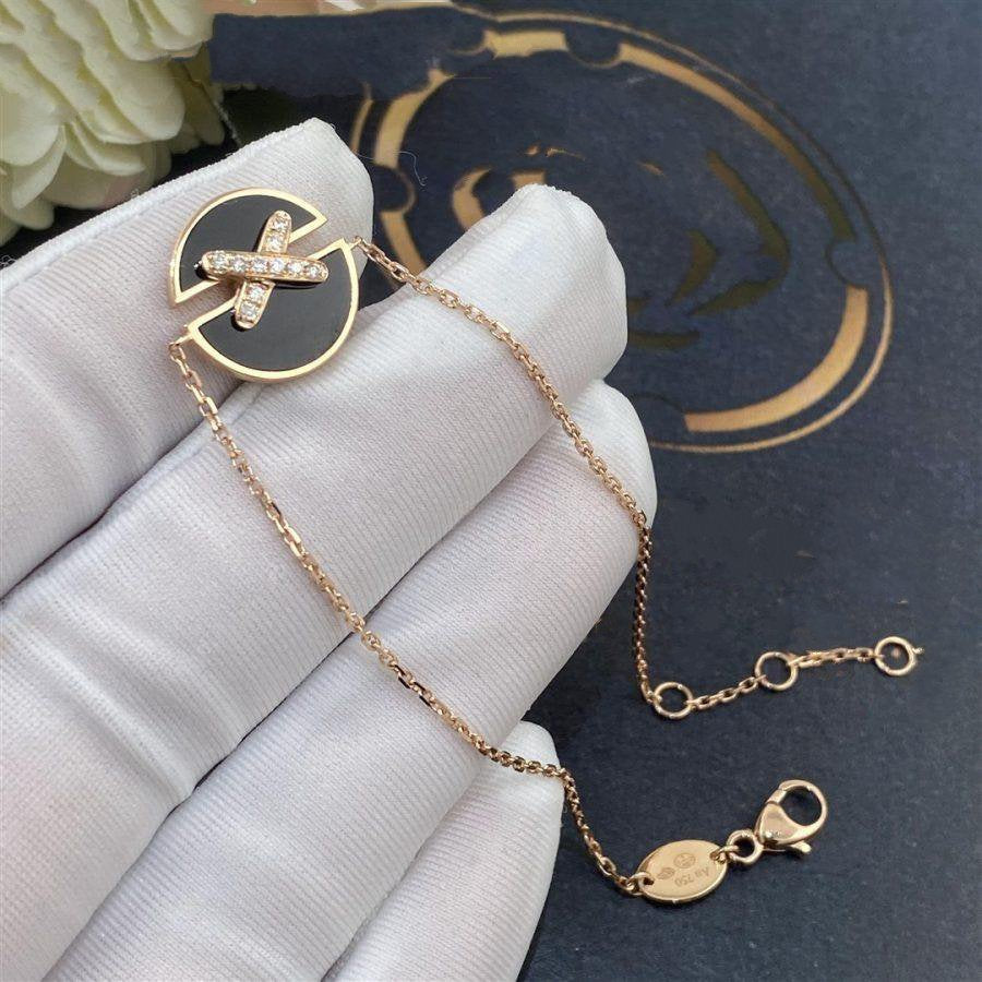Aura ARMBAND ONYX ROSÉGOLD DIAMANTEN
