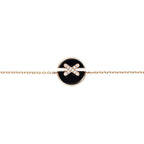 Aura ARMBAND ONYX ROSÉGOLD DIAMANTEN