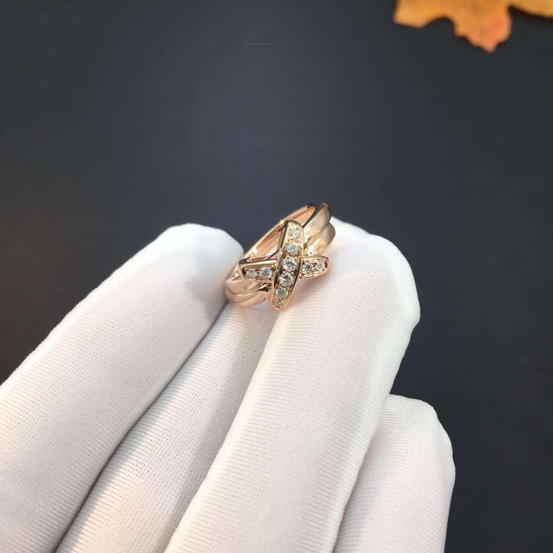 Aura JEUX DE PINK GOLD DIAMOND RING