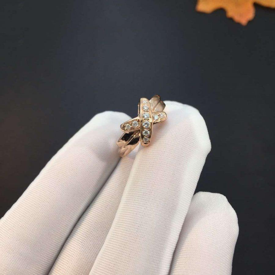 Aura JEUX DE PINK GOLD DIAMOND RING