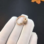 Aura JEUX DE PINK GOLD DIAMOND RING