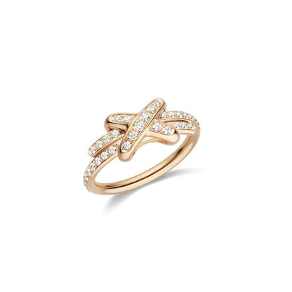 Aura JEUX DE RING ROSÉGOLD DIAMANT