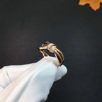 Aura LIENS RING PINK GOLD DIAMOND