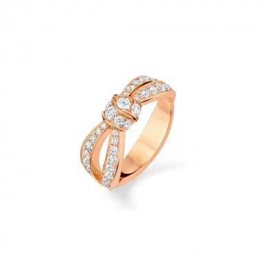 [⭐Aura ]LIENS PINK GOLD DIAMOND RING