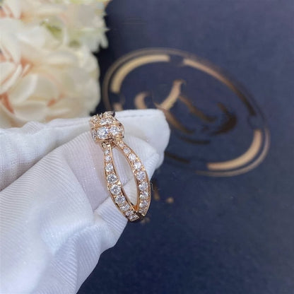 [⭐Aura ]LIENS PINK GOLD DIAMOND RING