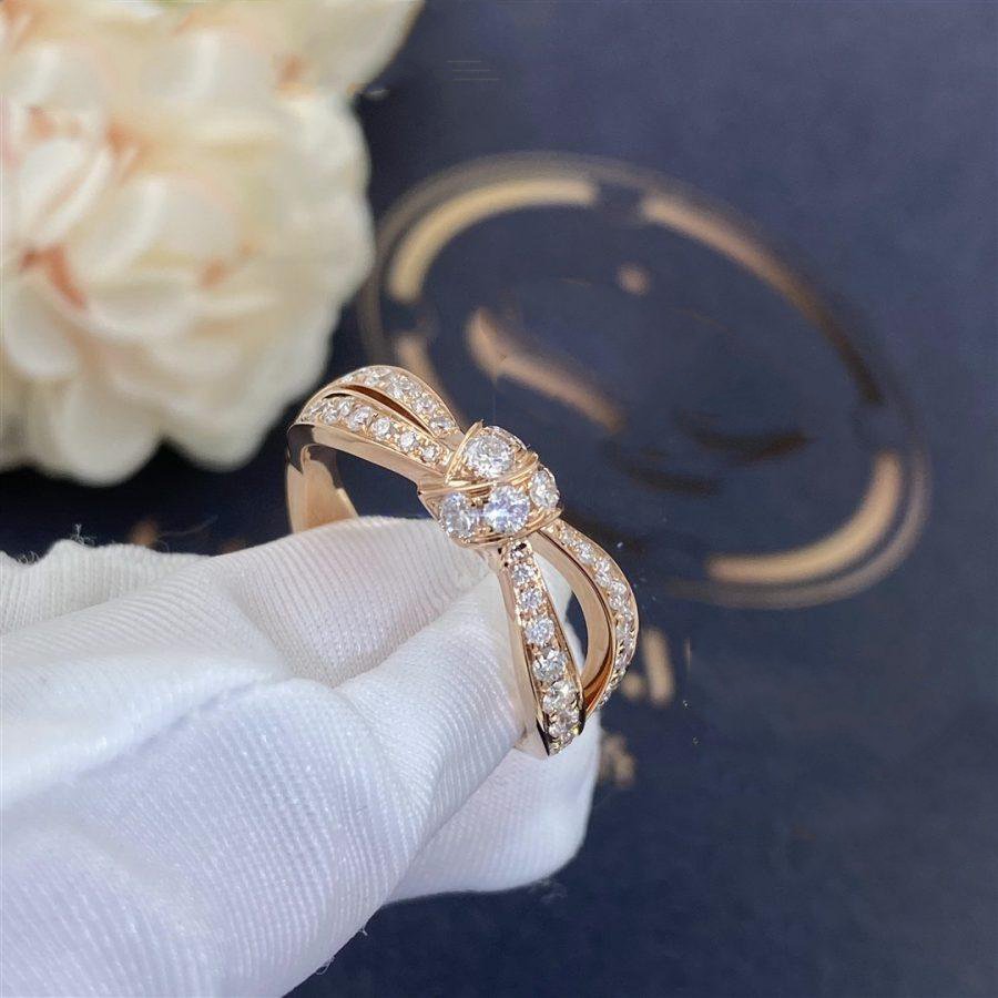 [⭐Aura ]LIENS PINK GOLD DIAMOND RING