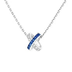 Aura LIENS DIAMOND SILVER HALSKETTE