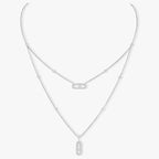 [Aura ] MOVE 2 ROW DIAMOND NECKLACE