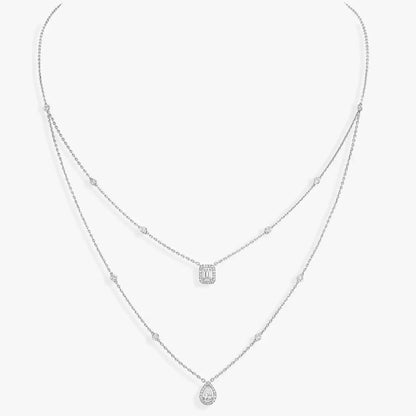 [⭐Aura ]Diamond Necklace My Twin 2 Rows