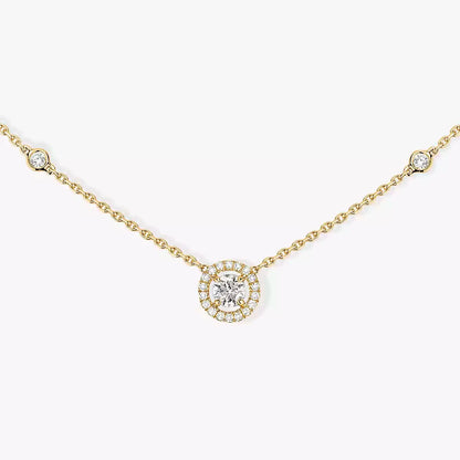 [⭐Aura ]Diamond Necklace 0,20ct Brilliant Shape Joy