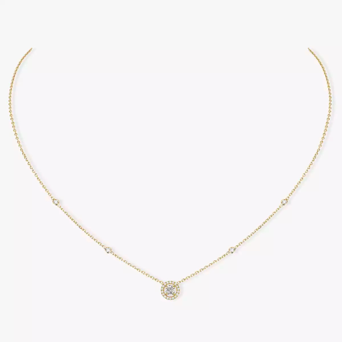 [Aura ] Diamant-Halskette 0,20ct Brillant Joy