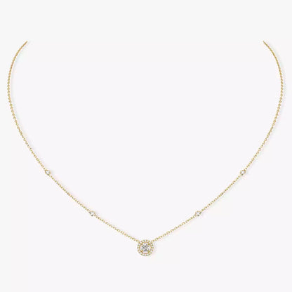 [⭐Aura ]Diamond Necklace 0,20ct Brilliant Shape Joy