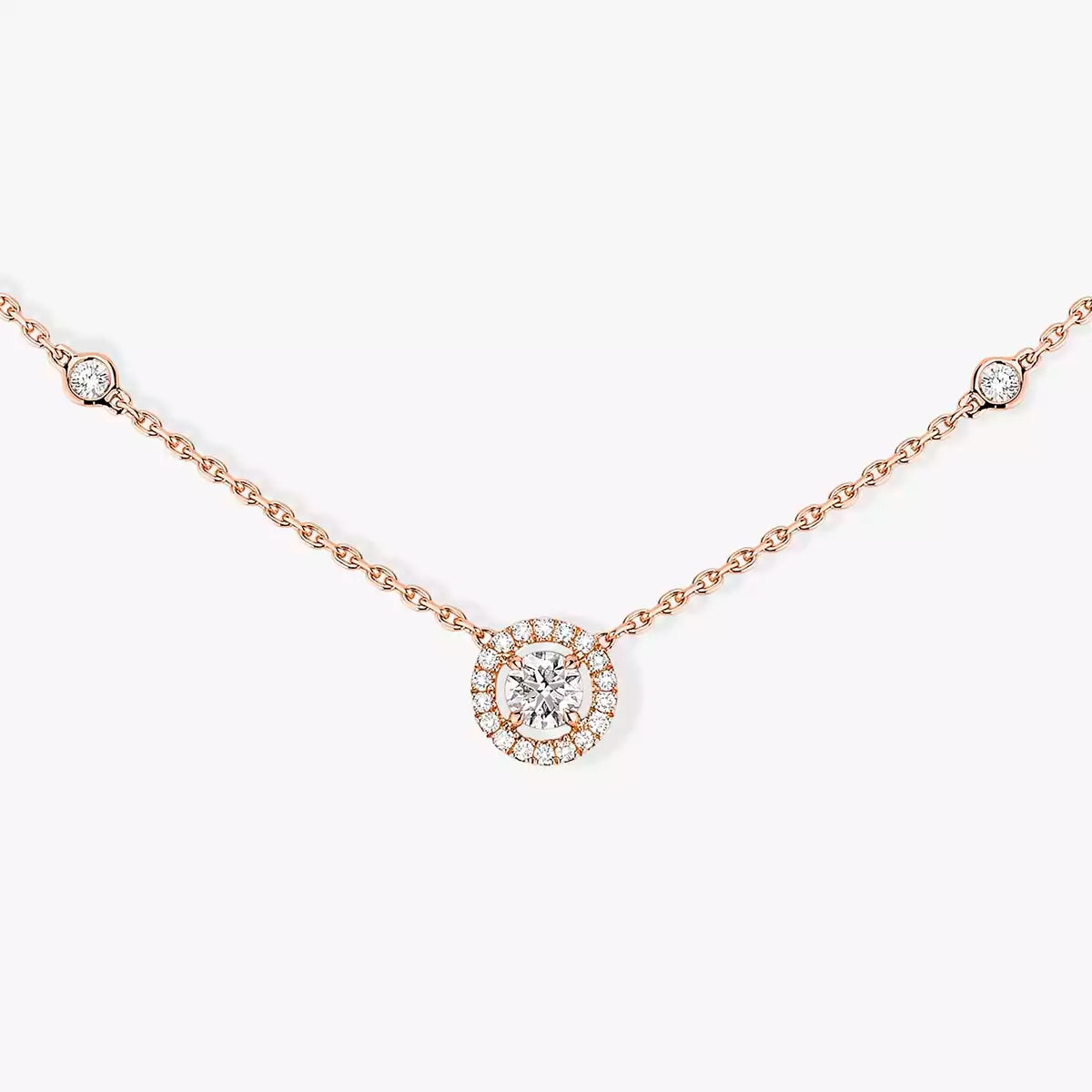 [Aura ] Diamond Necklace 0,20ct Brilliant Shape Joy