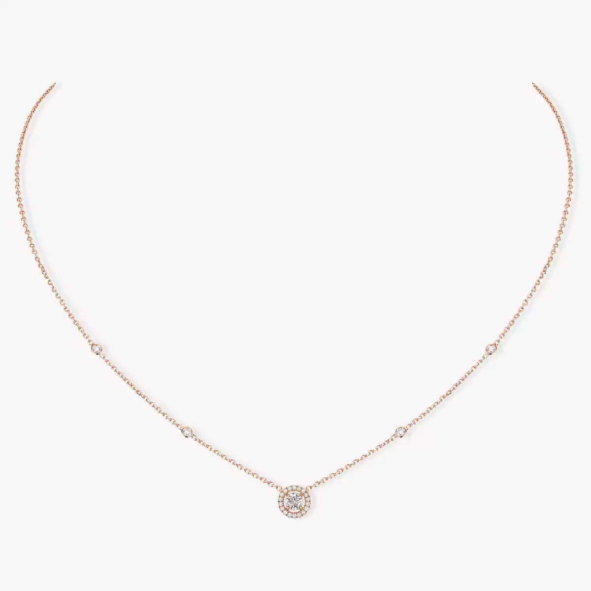 [Aura ] Diamond Necklace 0,20ct Brilliant Shape Joy