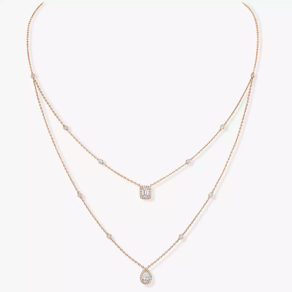 [Aura ] Diamond Necklace My Twin 2 Rows