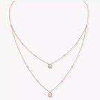 [Aura ] Diamond Necklace My Twin 2 Rows