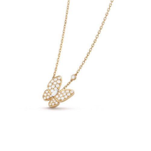 Aura BUTTERFLY DIAMOND NECKLACE