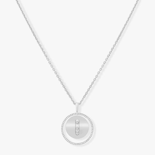 [⭐Aura ]Aura  MOVE MM SILVER DIAMOND NECKLACE