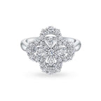 Aura LOOP RING VOLLSTÄNDIGES MOTIV DIAMANT 16MM SILBER