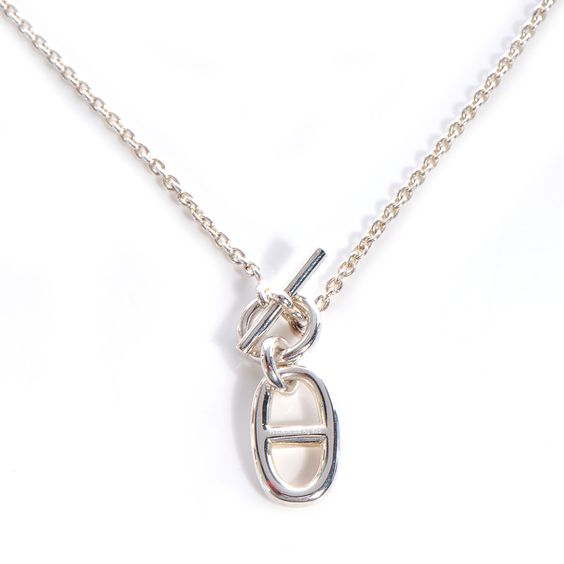 Aura HM CHAINE D'ANCRE PENDANT NECKLACE STERLING SILVER