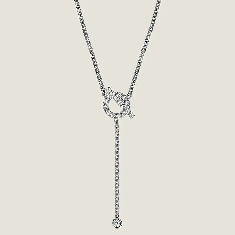 [⭐Aura ]FINESSE SILVER DIAMOND NECKLACE