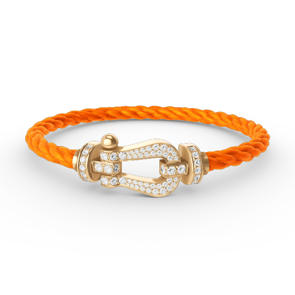 Aura FORCE LARGE HORSESHOE FULL DIAMOND BRACELET GOLD