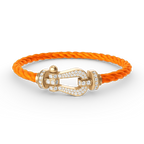 Aura FORCE LARGE HORSESHOE FULL DIAMOND BRACELET GOLD