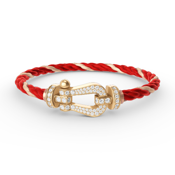 Aura FORCE LARGE HORSESHOE FULL DIAMOND BRACELET GOLD