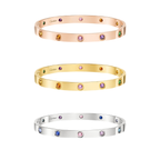 [Aura ] 2026 RAINBOW LOVE BRACELET 6.1MM  10 DIAMONDS