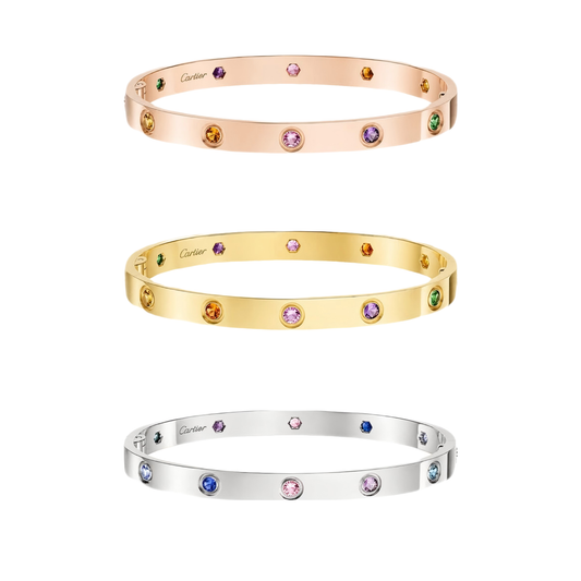 [⭐Aura ] 2026 RAINBOW LOVE BRACELET 6.1MM  10 DIAMONDS