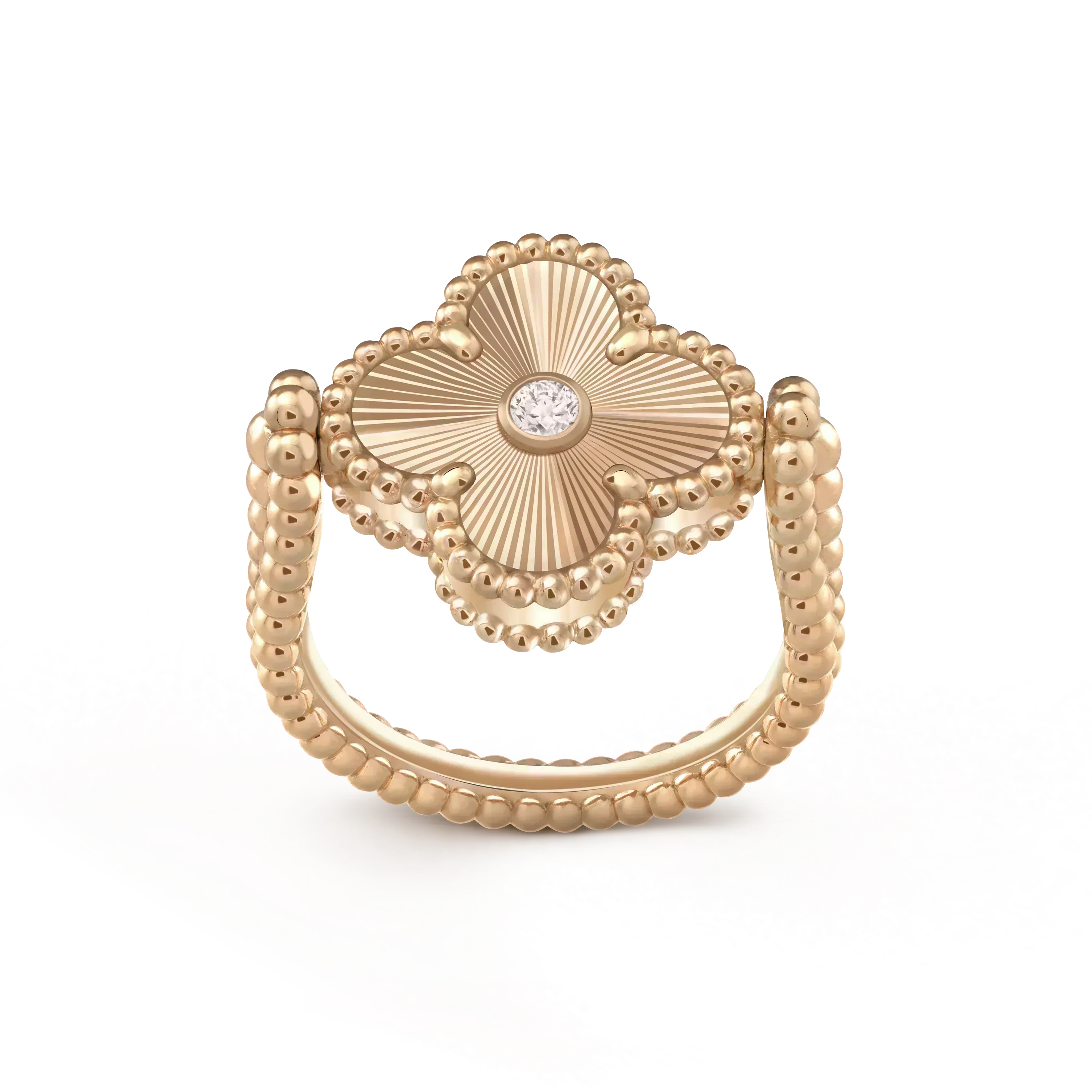 Aura CLOVER RIVERSIBLE ROSE GOLD RING