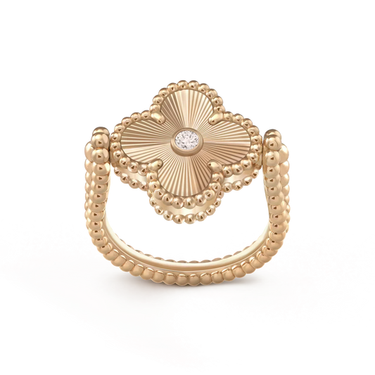 Aura CLOVER WENDEBARER ROSÉGOLD-RING